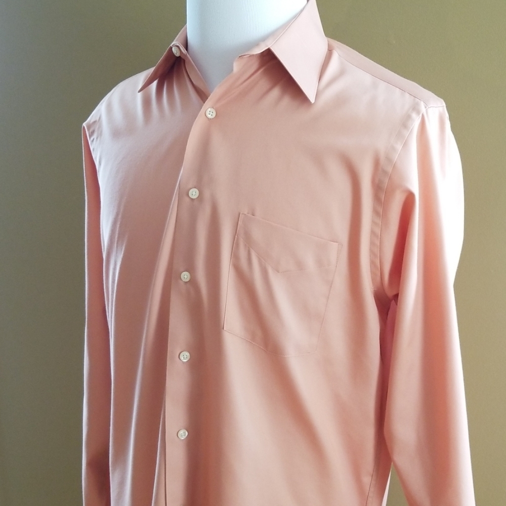 Arrow Mens Dress Shirt Sateen 15.5 34/35